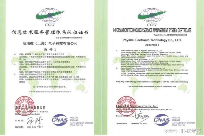 开云网站：企业动态芯瑞微再获两项ISO认证荣誉！(图2)