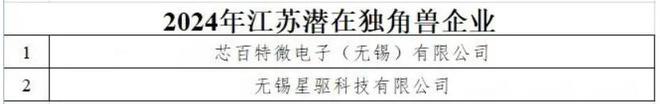 Kaiyun中国：芯百特入选江苏潜在独角兽企业引领射频芯片技术新发展(图1)