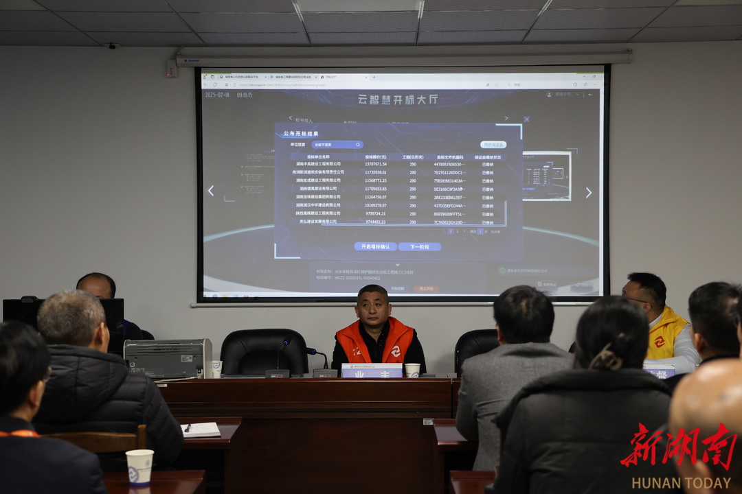 开云网站：全省首个水利行业“机器管招投标”项目在株洲顺利完成(图1)