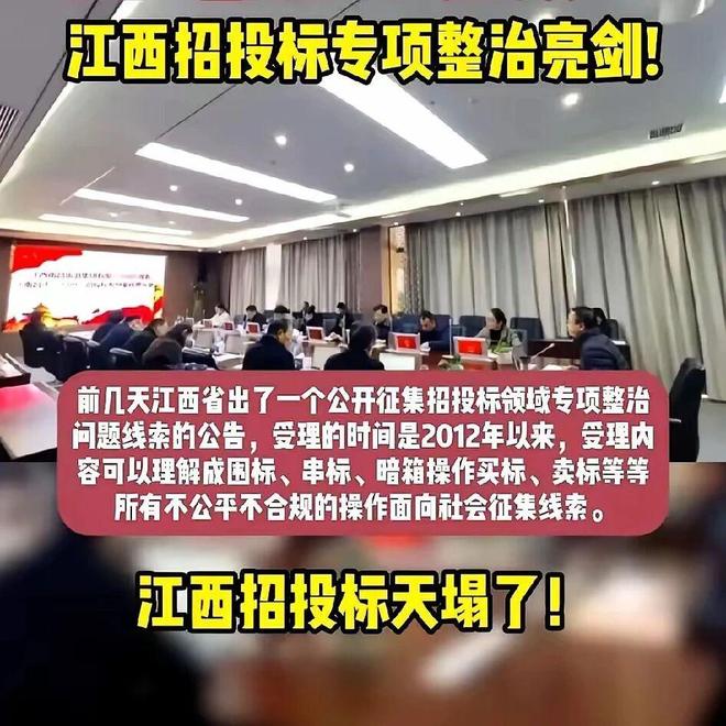 开云网站：江西招投标专项整治启动倒查13年违规案件(图3)